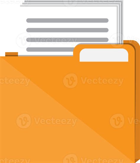 Documents folder with paper sheets 35858058 PNG