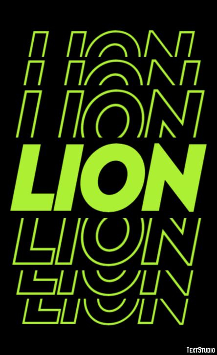 Lion Text Effect And Logo Design Animal