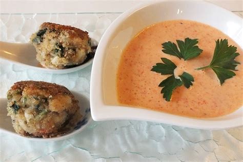 Salmon And Potato Croquettes With Creamy Romesco Dip Go Dairy Free