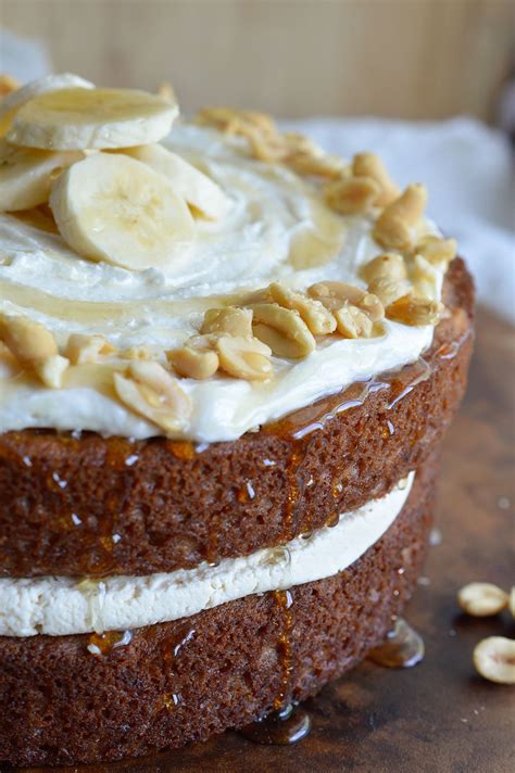 Peanut Butter Honey And Banana Layer Cake