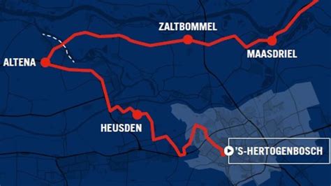 Wielrenners Door Centrum Van Den Bosch In Vuelta Via Heusden En Altena