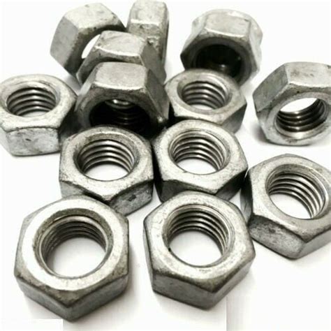 M10 Hexagon Full Nut Grade 8 Steel Hot Dip Galvanised Din 934