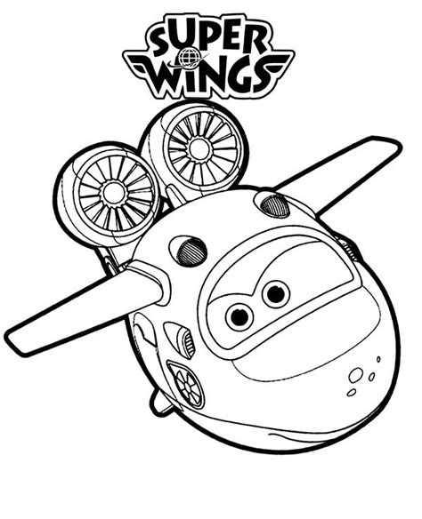 Mira Super Wings Coloring Page - Free Printable Coloring Pages for Kids