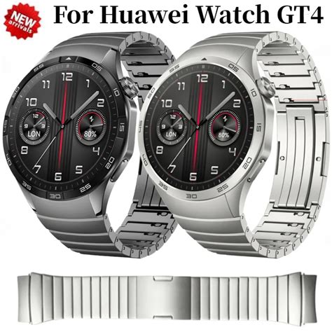 Correa De Metal Oficial Sin Hueco Para Huawei Watch GT4 Pulsera De