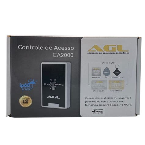 Kit Controle de Acesso RFID CA2000 AGL À Prova dágua IP68 Lemanti