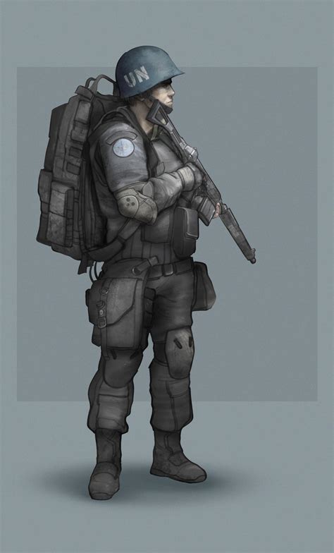 Commission Post Apocalyptic Un Soldier Concept By Vincentiusmatthew On