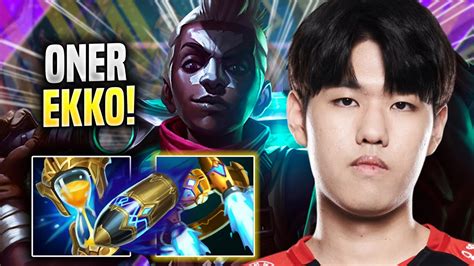 ONER PERFECT GAME WITH EKKO T1 Oner Plays Ekko JUNGLE Vs Lillia