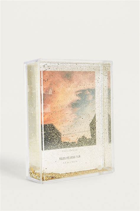 Gold Polaroid Glitter Picture Frame Urban Outfitters Uk