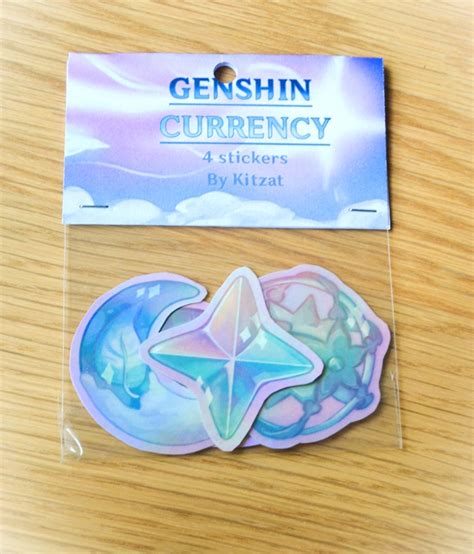 Kitzat Genshin Currency Sticker Pack The