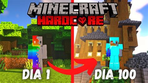 Sobreviví 100 DÍAS en Minecraft Hardcore PERO debemos Construir un