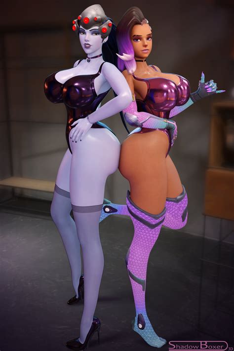 Overwatch Game Hentai Shadowboxer Female Only Dark Skinned Female