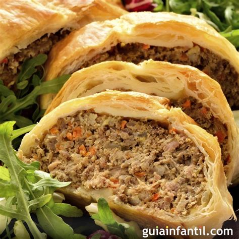 Receta De Pastel De Hojaldre Relleno De Carne Y Verduras