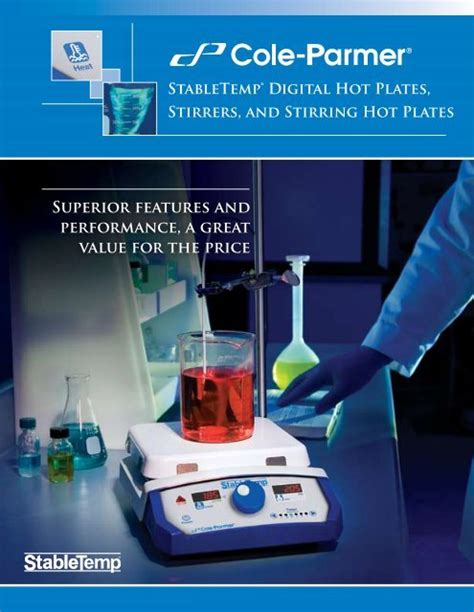 Stabletemp Digital Hot Plates Stirrers And Stirring Cole Parmer