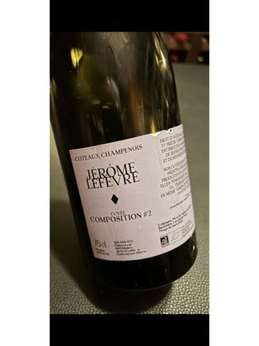 Jérôme Lefèvre Cuvée Composition 2 Vivino