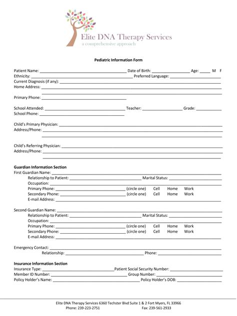 Occupational Therapy Intake Form Fill Out And Sign Online Dochub