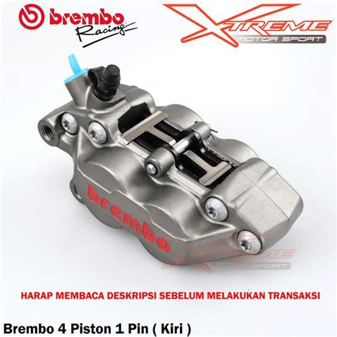 Jual Kaliper Kiri Brembo 4 Piston 1 Pin Gray Sebelah Kiri Ready Stok