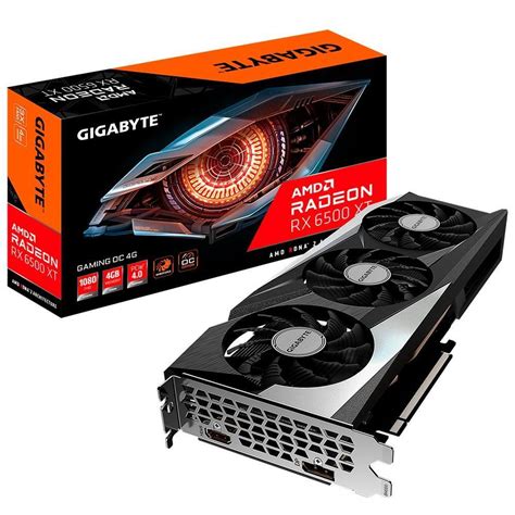 Placa De Vídeo Gigabyte AMD RX6500XT G 4GB KaBuM