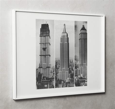 Empire State Building Under Construction Historic New York Photograph