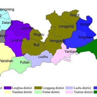 The administrative map of Shenzhen city. | Download Scientific Diagram