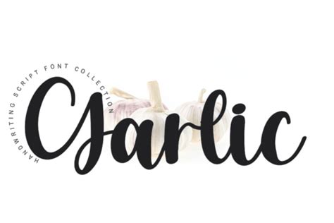 Garlic Font By Black Line · Creative Fabrica