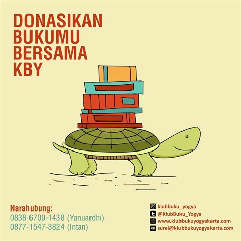 Poster Donasi Buku Untuk Perpustakaan Klub Buku Yogyakarta Klub Buku