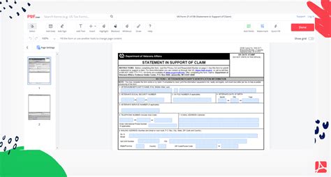 Va Form Pdf Statement In Support Of Claim Pdfliner