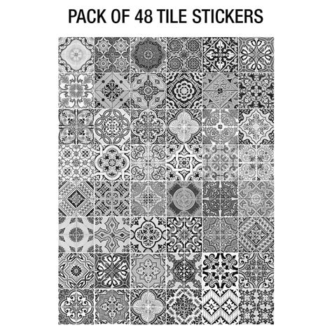 Staircase Decals Portuguese Tiles Pack Of 48