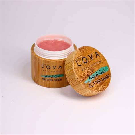 Acryl Gel Glitters Nude Construction Lova Nail System