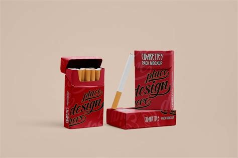 Premium Psd Cigarette Packaging Mockup Design