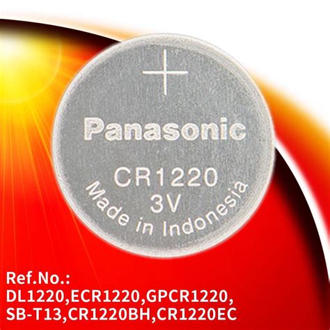 ถูกที่สุด ของแท้ Original 1 ก้อน Cr1220 Panasonic Lithium Battery ถ่านลิเธียม Memorix Thaipick