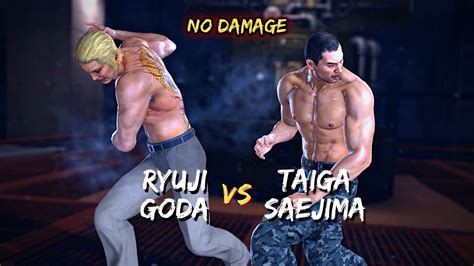 Yakuza Kiwami Taiga Saejima Vs Ryuji Goda No Damage All Battle