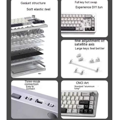 Yunzii Al Tuo Wireless Mechanical Gasket Structure Hot Swappable Rgb Custom Aluminum