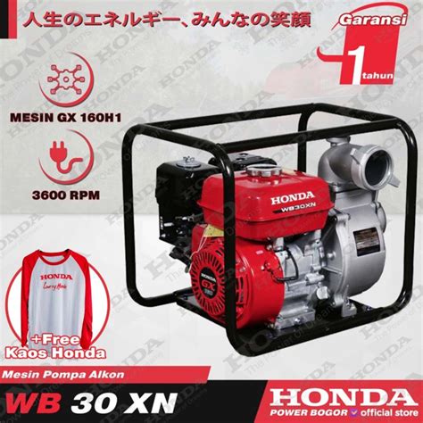 Jual Honda Mesin Pompa Alkon WB 30 XN Pompa Air Irigasi 3 Inch 7 5