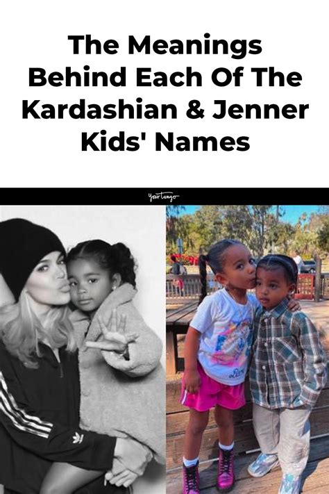 The meanings behind each of the kardashian jenner kids names – Artofit