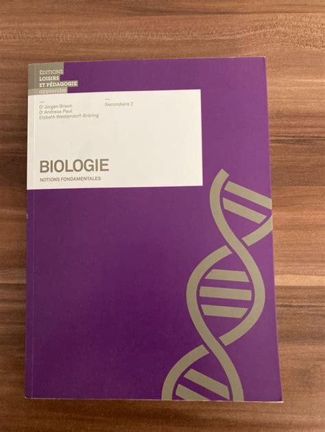 Livre Biologie Edition Loisir Et P Dagogie Kaufen Auf Ricardo