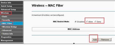 How To Configure Wireless MAC Address Filter On TD W8950N D TD