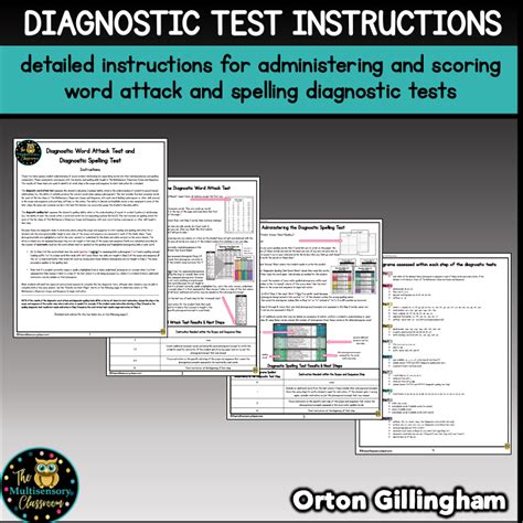 Orton Gillingham Scope And Sequence And Diagnostic Tests