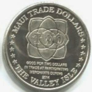 Hawaii Maui Trade Dollar Tiki And Sunrise 2014 Copper Nickel Coin