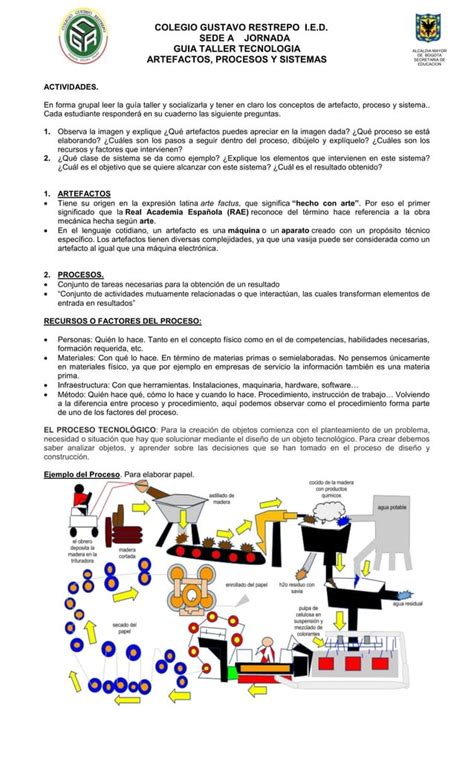 Guia Taller Artefactos Procesos Y Sistemas Pdf