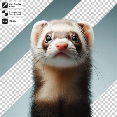 Premium Psd Psd Ferret On Transparent Background