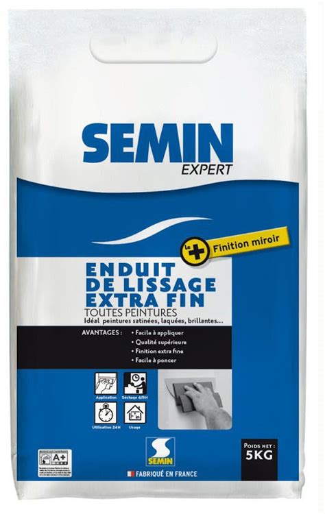 Enduit De Lissage En Poudre SEMIN 5 Kg Leroy Merlin