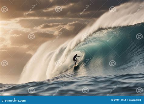 Male Surfer Cartoon Vector Color Illustration