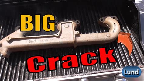 Exhaust Manifold Crack Repair Mig Brazing With Silicon Bronze Youtube