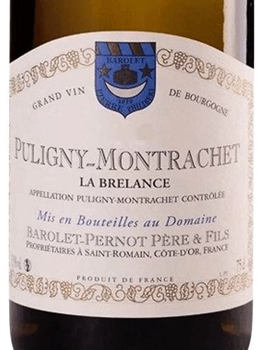 2019 Barolet Pernot Père Fils La Brelance Puligny Montrachet Vivino US