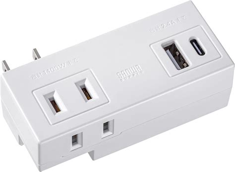 Jp サンワサプライsanwa Supply モバイルタップ Ac×2個口usb A×1type C×1