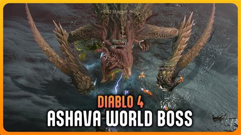 Diablo 4 World Boss Fight Ashava The Pestilent 4K 60FPS YouTube