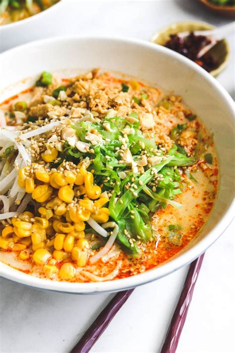 Vegan Sesame Tantanmen Homemade Ramen Okonomi Kitchen Recipe