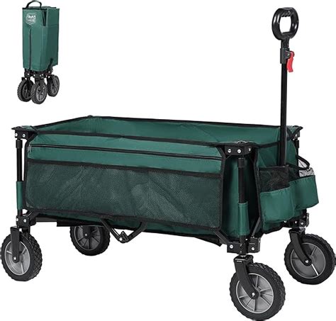 Timber Ridge Collapsible Folding Wagon Trolley On Wheels With