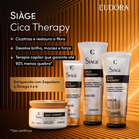 Shampoo Eudora Siàge Cica Therapy 250ml Em Até 3x Sem Juros