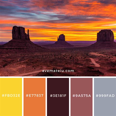 Color Palettes Ave Mateiu Sunset Color Palette Pantone Colour